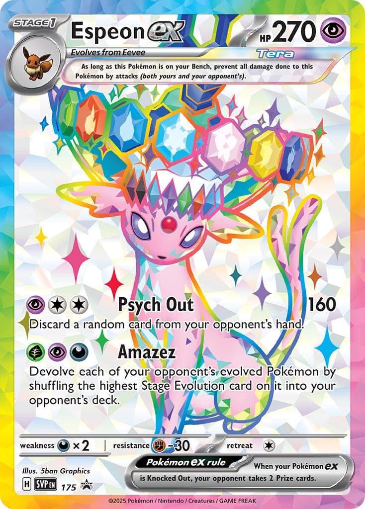 Espeon ex - SVP 175 -  Promo 