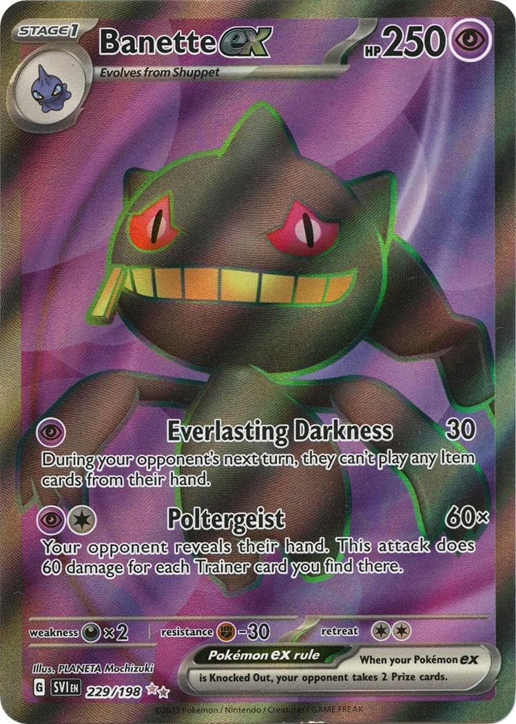 Banette ex (229/198) -  Scarlet & Violet