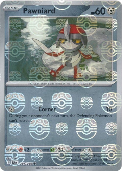 Pawniard (Master Ball) 064/086 - Black Bolt