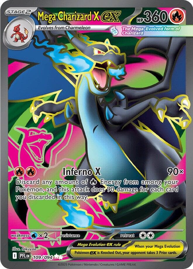 Mega Charizard X ex (109/094) - Phantasmal Flames 