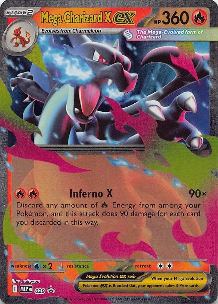Mega Charizard X ex (29) - Mega Evolution Promo
